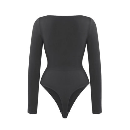 Long Sleeve Square Neck Bodysuit