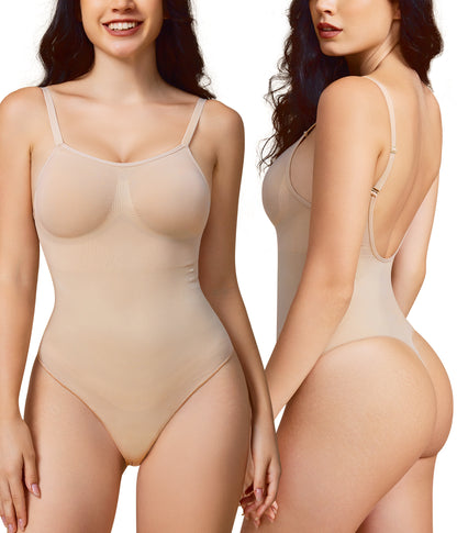 Low-back Seamless Thong Bodysuit